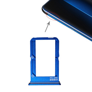 Pour Vivo iQOO Plateau de carte SIM + Plateau de carte SIM (Bleu) SH467L1297-20