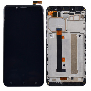 iPartsAcheter pour Asus Zenfone 3 Max ZC553KL LCD Écran + Écran Tactile Digitizer Assemblée avec Cadre (Noir) SI522B65-20