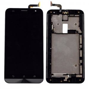 iPartsAcheter pour ASUS Zenfone 2 Laser ZE550KL Z00LD LCD Écran + Écran Tactile Digitizer Assemblée avec Cadre (Noir) SI523B1452-20
