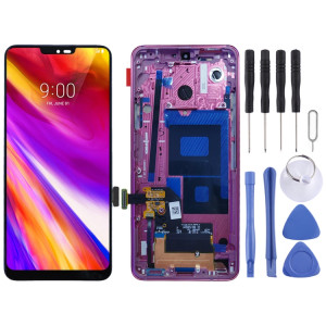 Écran LCD d'origine pour LG G7 ThinQ / G710 G710EM G710PM G710VMP Assemblage complet du numériseur avec cadre (Rouge) SH589R0-20