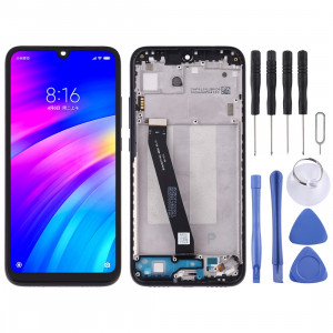 Ecran LCD et assemblée complète du numériseur avec cadre pour Xiaomi Redmi 7 (noir) SH674B108-20