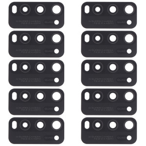 Pour Vivo Y50 1935, V1965A / Vivo Y30 1938 10pcs objectif de caméra arrière (noir) SH872B366-20