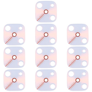 Pour Vivo Y9s 10pcs objectif de caméra arrière (blanc) SH889W1199-20