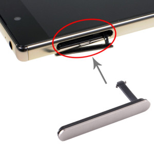 Capuchon de la carte SIM + Bloc Antipoussière pour carte Micro SD pour Sony Xperia Z5 Premium (Argent) SH988S1734-20