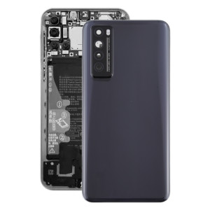 Cache arrière de batterie d'origine avec cache d'objectif d'appareil photo pour Huawei Nova 7 5G (noir) SH36BL1264-20
