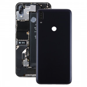 Cache arrière de la batterie avec objectif de la caméra et touches latérales pour Asus Zenfone Max Pro (M1) ZB601KL / ZB602K (Noir) SH04BL753-20