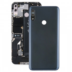 Cache arrière de la batterie avec lentille de caméra et touches latérales pour Asus Zenfone Max Pro (M2) ZB631KL (bleu foncé) SH05DL742-20