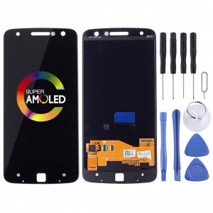 Ecran LCD et numériseur Assemblage complet pour Motorola Moto Z Droid XT1650-01 XT1650-03 (Noir) SH11BL169-20