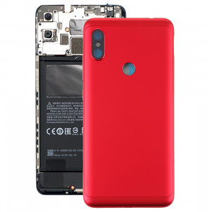 Coque arrière de batterie avec touches latérales pour Xiaomi Redmi Note 6 Pro (Rouge) SH32RL881-20