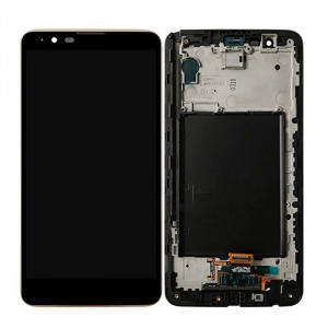 iPartsAcheter pour LG Stylus 2 / K520 écran LCD + écran tactile Digitizer Assemblée avec cadre (Noir) SI28BL421-20