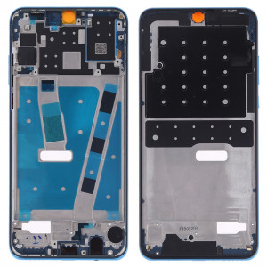 Plaque de lunette de cadre LCD de boîtier avant avec touches latérales pour Huawei P30 Lite (bleu) SH442L1084-20