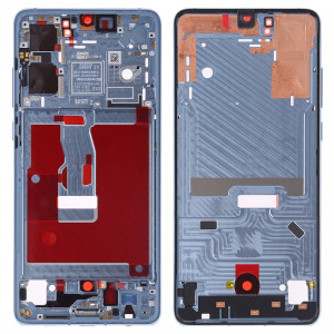 Plaque de cadre avant pour boîtier LCD avec touches latérales pour Huawei P30 (bleu clair) SH43TT1060-20