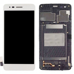 iPartsAcheter pour LG K8 2017 / M200N / M210 / MS210 LCD Écran + Écran Tactile Digitizer Assemblée avec Cadre (Argent) SI71SL184-20