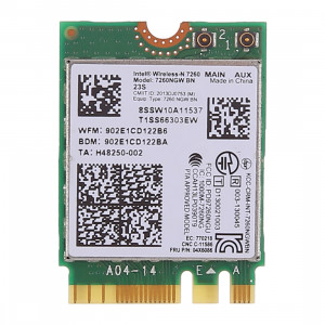 Carte réseau sans fil 7260NGW 7260BN pour Lenovo 2014 X1 T440 L540 X240 SH8550654-20