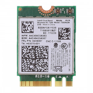 Carte réseau sans fil double bande AC1200 NGFF M.2 7260NGW 7260AC Carte réseau pour Lenovo T440 X40 B40 B40 Y40 Y70 7260AC SH85541410-20