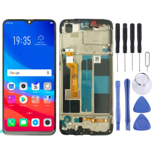 Écran LCD TFT pour OPPO A7X / F9 / F9 Pro / Realme 2 Pro Assemblage complet du numériseur avec cadre (Noir) SH566B855-20