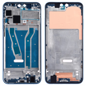 Plaque de cadre avant pour boîtier LCD avec touches latérales pour Huawei Y9 (2019) (bleu) SH615L832-20