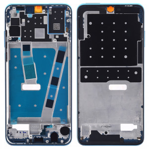 Plaque de lunette de cadre LCD de boîtier avant avec touches latérales pour Huawei P30 Lite (bleu) SH628L1596-20