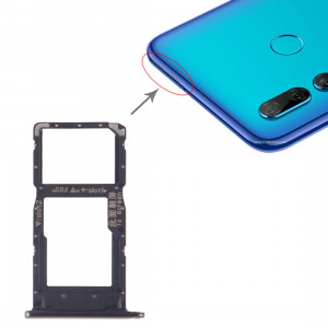 Plateau pour carte SIM + Plateau pour carte SIM / Plateau pour carte Micro SD pour Huawei P Smart + 2019 (Noir) SH645B1315-20