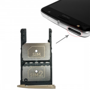2 Plateau pour carte SIM + Plateau pour carte Micro SD pour Motorola Moto Z Play (Or) SH710J280-20