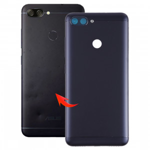 Coque arrière avec objectif d'appareil photo et touches latérales pour Asus Zenfone Max Plus (M1) / ZB570TL (noir) SH27BL1177-20