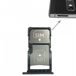 Bac à carte SIM + bac à carte Micro SD pour Motorola Droid Turbo 2 / XT1585 (Gris) SH796H612-20