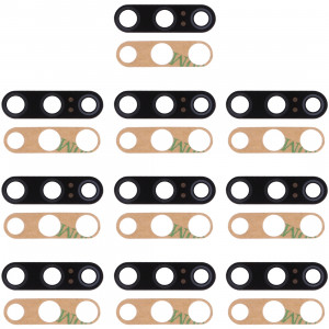 10 lentilles de caméra arrière et adhésif pour Xiaomi Mi 9 SE (noir) SH008B1344-20