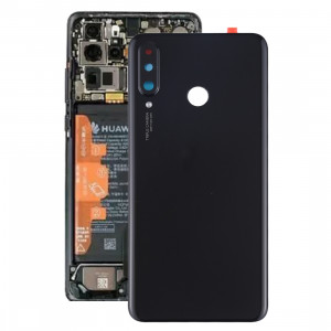 Cache batterie d'origine avec lentille de caméra pour Huawei P30 Lite (48MP) (Noir) SH91BL1685-20