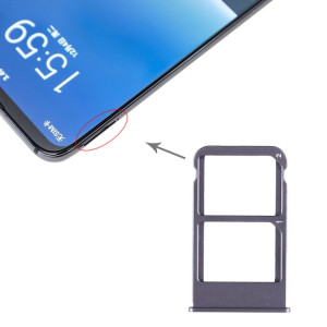 Pour Meizu 16 Plus Plateau de carte SIM + Plateau de carte SIM (Gris) SH369H1554-20