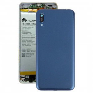 Cache arrière de la batterie avec lentille de caméra et touches latérales pour Huawei Y6 (2019) (bleu) SH83LL253-20