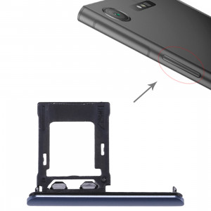 pour Sony Xperia XZ1 SIM / Micro Carte SD, Double Plateau (Bleu) SP565L1298-20