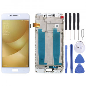 Ecran LCD et assemblée complète de numérisation avec cadre pour Asus Zenfone 4 Max ZC520KL X00HD (Blanc) SH579W310-20