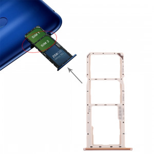 Plateau à cartes SIM + Plateau à cartes Micro SD pour Huawei Honor 8C (Or) SH621J629-20