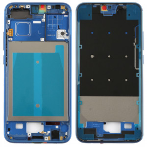 Boîtier avant cadre LCD cadre lunette avec des touches latérales pour Huawei Honor 10 (bleu) SH787L1124-20