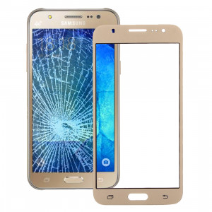 iPartsAcheter pour Samsung Galaxy J5 / J500 Lentille extérieure en verre (Gold) SI01JL758-20