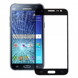 iPartsAcheter pour Samsung Galaxy J7 / J700 écran avant verre extérieur (noir) SI02BL656-20