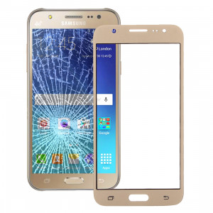 iPartsAcheter pour Samsung Galaxy J7 / J700 écran avant verre extérieur (or) SI02JL1141-20
