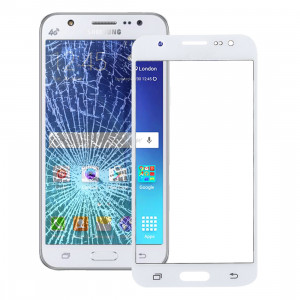 iPartsAcheter pour Samsung Galaxy J7 / J700 Lentille extérieure en verre (blanc) SI02WL900-20