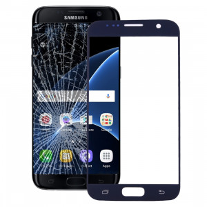 iPartsAcheter pour Samsung Galaxy S7 / G930 lentille extérieure en verre (noir) SI03BL1443-20
