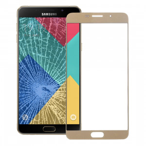 iPartsAcheter pour Samsung Galaxy A9 (2016) / A900 écran avant verre extérieur (Golden) SI04JL445-20