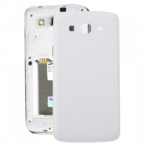 iPartsAcheter pour Samsung Galaxy Grand 2 / G7102 Couverture Arrière de la Batterie (Blanc) SI63WL1826-20