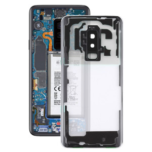 Pour Samsung Galaxy S9+ / G965F G965F/DS G965U G965W G9650 Couvercle arrière de batterie transparent avec couvercle d'objectif d'appareil photo (Transparent) SH01TL532-20