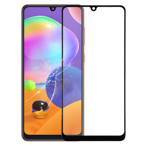 Pour Samsung Galaxy A31 Lentille en verre extérieure de l'écran avant (noir) SH389B1054-20