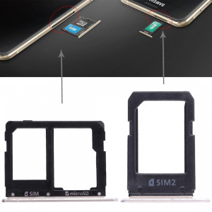 2 Plateau de carte SIM + Micro SD Card Plateau pour Galaxy A5108 / A7108 (Gold) SH457J292-20