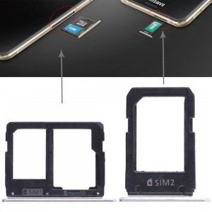 2 Plateau de carte SIM + Micro SD Card Plateau pour Galaxy A5108 / A7108 (Blanc) SH457W733-20
