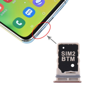 Pour Samsung Galaxy A80 Plateau de carte SIM + Plateau de carte SIM (Or) SH509J750-20