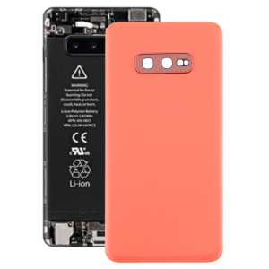 Coque arrière de batterie pour Galaxy S10e avec objectif d'appareil photo (rose) SH74FL1327-20