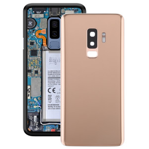 Coque arrière de batterie pour Galaxy S9+ avec objectif d'appareil photo (or) SH76JL1124-20