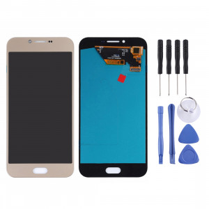 Ecran LCD et assemblage complet du numériseur (matériau OLED) pour Galaxy A8 (2016), A810F / DS, A810YZ (Or) SH168J734-20