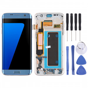 Ecran LCD et ensemble de numérisation complet (matériau Oled) (avec cadre / port de charge Câble flexible / bouton d'alimentation Câble flexible / Bouton volume pour câble) pour Galaxy S7 Edge / G935F / G935FD SH89LL1430-20